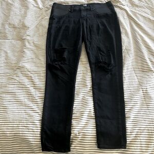 Paige Verdugo Ultra Skinny Jeans- Distressed Black